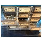Hardware Storage Cabinet with Labeled Drawers - Assorted Screws, Nuts & Fasteners