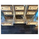 Hardware Storage Cabinet with Labeled Drawers - Assorted Screws, Nuts & Fasteners