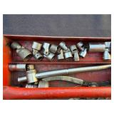 Vintage Socket Set in Red Toolbox - Wrenches, Pliers & Sockets