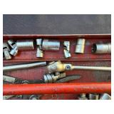 Vintage Socket Set in Red Toolbox - Wrenches, Pliers & Sockets