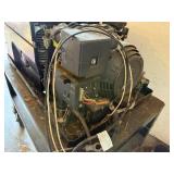 Portable Gas Engine Power Unit on Wheeled Cart with Control Panel