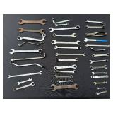 Assorted Wrenches Lot - Mixed Brands (MAC, Craftsman), SAE & Metric Sizes