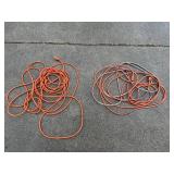 Orange Extension Cords (Lot of 2)