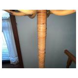 Rattan Coat Rack Floor Standing - 70-Inch Tall, Natural Finish