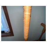 Rattan Coat Rack Floor Standing - 70-Inch Tall, Natural Finish