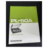 Pioneer PL-50A Turntable - Vintage Belt-Drive Stereo with Dust Cover
