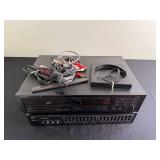 Onkyo DX-1800 CD Player & Fisher EQ-273 Graphic Equalizer with Cables
