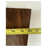 Walnut Wood Veneer Cabinet Door Panel - Dark Finish, One-Piece Replacement