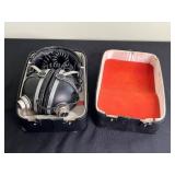 Vintage 2-Way Dynamic Headphones with Coiled Cable in Hard Case