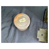 OD Green Military Storage Boxes with Lids (2) - Kodak Film Can & 4 Vintage Die-Cast Cars