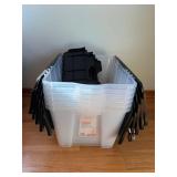 HDX 12-Gallon Flip Top Totes with Lids