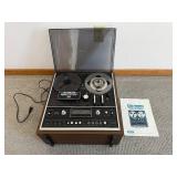 Akai GX-1820D Reel-To-Reel Tape Recorder - 4-Track Stereo Auto-Reverse Wood Cabinet