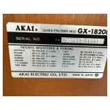 Akai GX-1820D Reel-To-Reel Tape Recorder - 4-Track Stereo Auto-Reverse Wood Cabinet