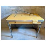 40W x 25D x 30H Folding Workshop Table With Metal Legs