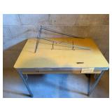 40W x 25D x 30H Folding Workshop Table With Metal Legs