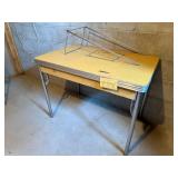 40W x 25D x 30H Folding Workshop Table With Metal Legs