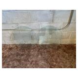 Pair of Round Glass Discs - Clear Glass Panels for Tables or Decor