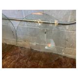 Pair of Round Glass Discs - Clear Glass Panels for Tables or Decor