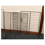 Wire Rack Panels - 4-Piece Chrome-Plated Steel Open-Grid Shelving Set