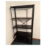Industrial Black 5-Shelf Adjustable Metal Storage Rack 70 in H x 30 in W x 16 in D