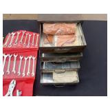 Snap-On Wrench Set, Brown & Sharpe Micrometers, Central Tool Co Caliper - Vintage Tools