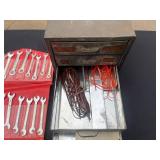 Snap-On Wrench Set, Brown & Sharpe Micrometers, Central Tool Co Caliper - Vintage Tools