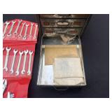 Snap-On Wrench Set, Brown & Sharpe Micrometers, Central Tool Co Caliper - Vintage Tools