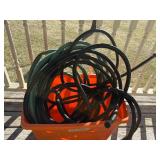 Garden Hoses Assortment in Orange Bucket - Black & Green Rubber Hoses