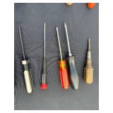 Assorted Screwdrivers - Mixed Flathead & Phillips, Used Workshop Tools