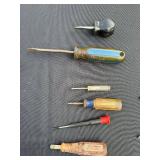 Assorted Screwdrivers - Mixed Flathead & Phillips, Used Workshop Tools