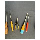 Assorted Screwdrivers - Mixed Flathead & Phillips, Used Workshop Tools