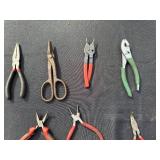 Pliers & Hand Tools Set - Assorted Pliers, Cutters, Snips & Scissors