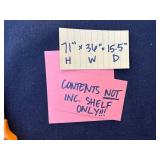 Black 4-Shelf Steel Shelving Rack - 36"W x 15.5"D