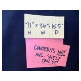 Shelving Unit - Heavy-Duty Black Steel 4-Shelf, 7 ft H x 36 in W x 15.5 in D