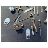 Assorted Hardware Tools & Fasteners - Hand Tools, Blades, Pliers & More