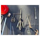 Assorted Hardware Tools & Fasteners - Hand Tools, Blades, Pliers & More