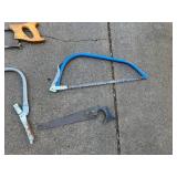 Assorted Saws - Hand, Frame, Hacksaw, Coping & Bow Saw Set