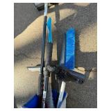 Cleaning Tools Kit - Floor Squeegee, Blue Broom, Brushes & Dustpan