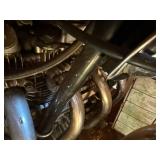 Honda Motorcycle Engine with Carburetor & Exhaust - Assorted Hardware & Parts