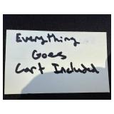 Assorted Hardware Fasteners - Screws, Nuts, Bolts & Washers in Metal Bin Rack