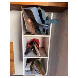 Assorted Hand Tools & Brushes - White 3-Tier Shelf