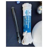 Yellow Spotlight Rescue Gear Set with Bucket, Rope & Carabiners