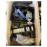 Assorted Electrical Components & Wiring - Terminal Blocks, Relays, Harnesses In 2-Drawer Cabinet