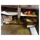 Assorted Workshop Hardware & Small Tools - Cabinet Contents