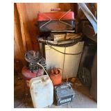 Gasoline Engine with Vertical Shaft on Propane Tank - Vintage Workshop Lot