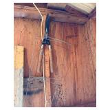 Vintage 26-In Bicycle Wheel with Steel Rim and Hub & Misc Garage Items