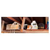 Fluorescent Work Light Stock Number 5246 with Assorted Shop Items - content quantities not verified