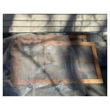 Assorted Metal Salvage: Pipes, Wire Mesh Panels & Shelving Frames