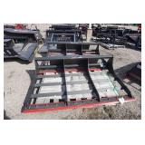 Brand New Grey Wolf Brand Universal Mount Bobcat Skid Loader Skid Steer 72" Landscape Planer Attachment