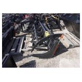 Brand New Universal Mount Bobcat Skid Loader Skid Steer 72" Root Rake Grappler Attachment